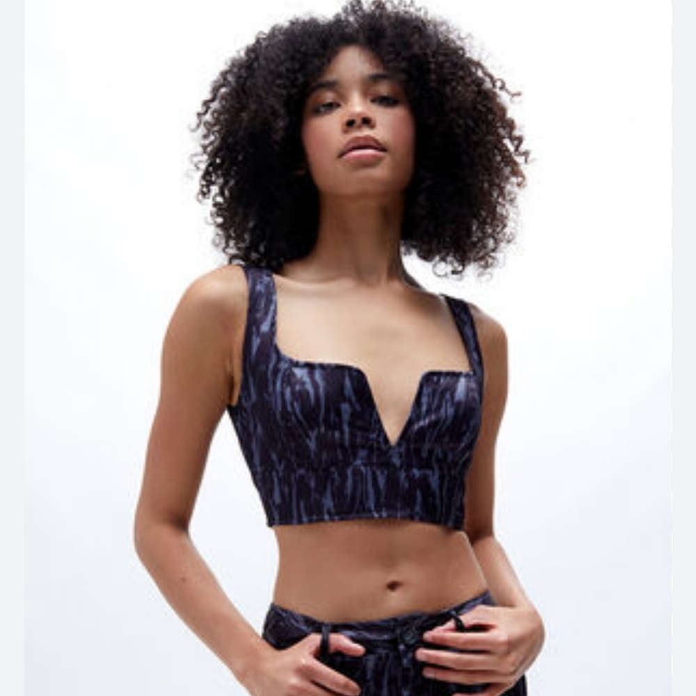 Another Girl Structured Crop Top